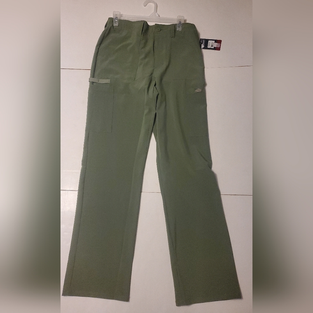 New Mens Size Small Olive Color Medical Scrub Natural Rise Drawstring Pants